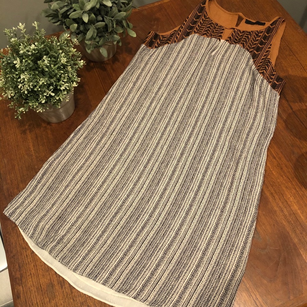 THML Aztec/Tribal Print Shift Mini Dress Size S